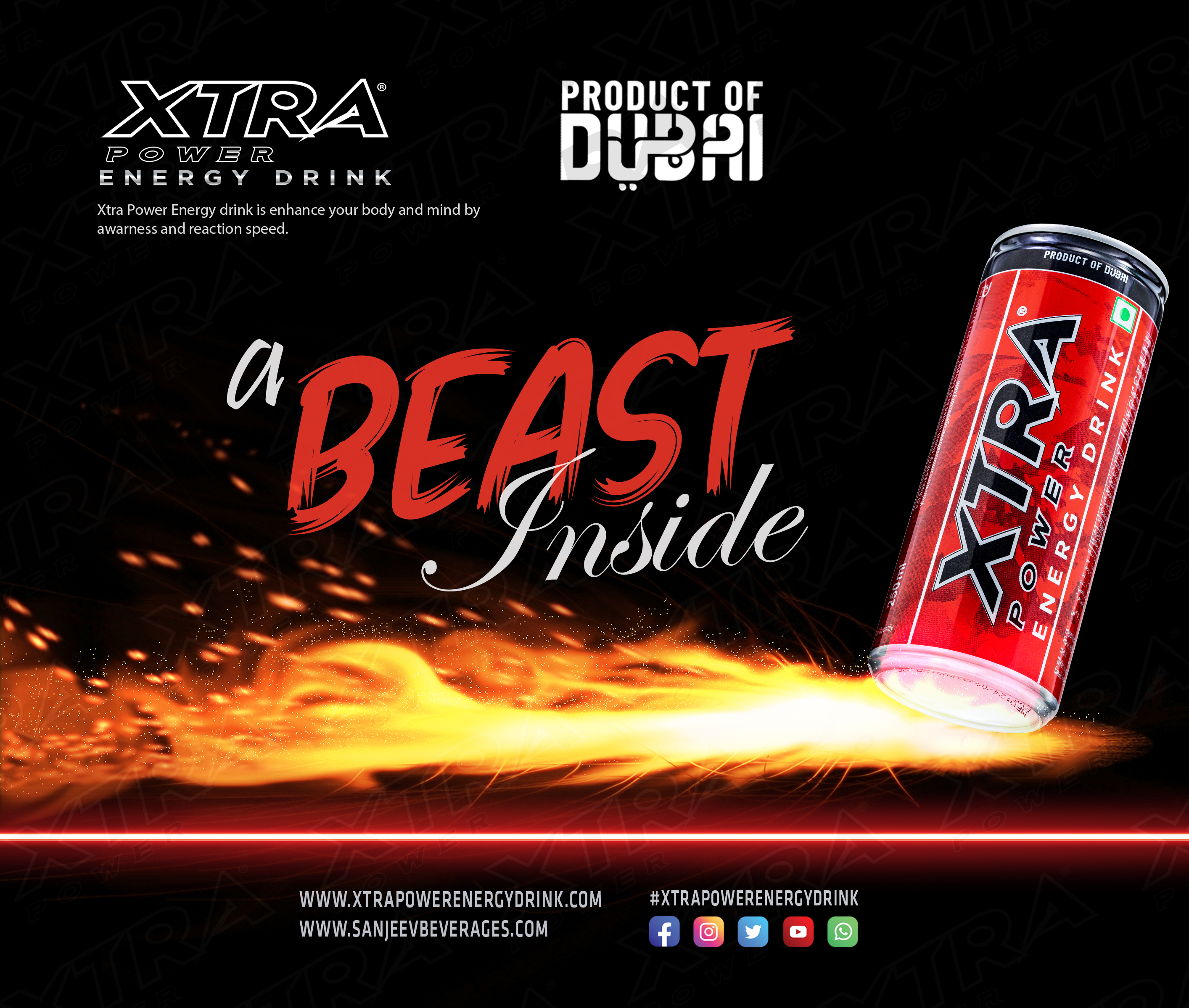 Mix Fruit Xtra Power Energy Drink, Packaging Size: 24x250ml at Rs
